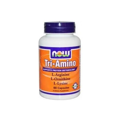 NOW Три-Амино - Tri-Amino Arginine, Ornitine, Lysine - 60 капсули - NOW FOODS, NF0150