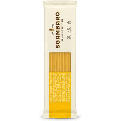 Sgambaro sušené bezvaječné těstoviny spaghetti traf.al bronzo 500g