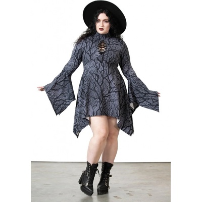 Killstar šaty dámske Divine Touch Keyhole Black