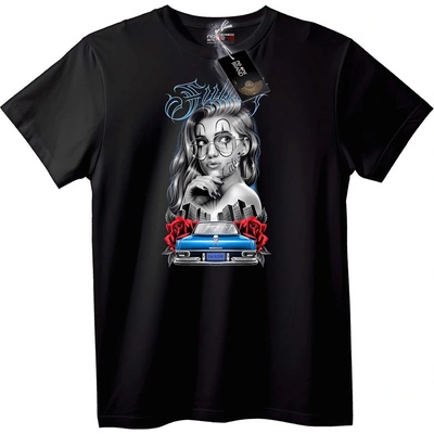 NOONEBRAND Тениска GAL обича кола - 2XL, White