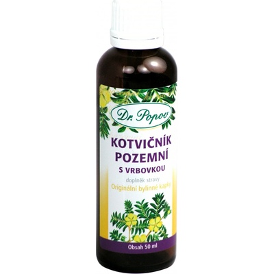 Dr. Popov Kotvičník pozemní s vrbovkou originální bylinné kapky 50 ml