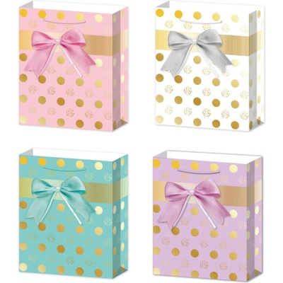 Darčeková taška M - Mašle a bodky