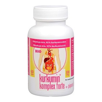 Synergia Bio Kurkumin komplex Forte 300 mg + piperin 60 kapslí