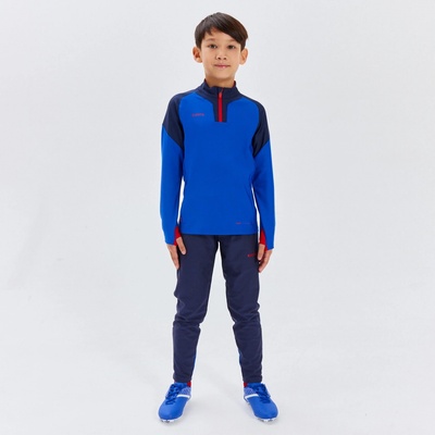 KIPSTA dětské fotbalové tepláky Viralto JR Kids modro oranžové fluorescenční
