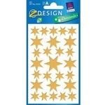 Zdesign World stickers - zlote stars