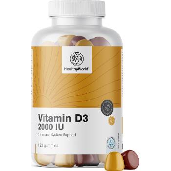 HealthyWorld Витамин d3 2000 iu - 120 гумени бонбони