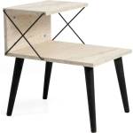 Hanah Home Нощно шкафче Hanah Home Travertine Black Cross - черно, травертин (8684283111183)