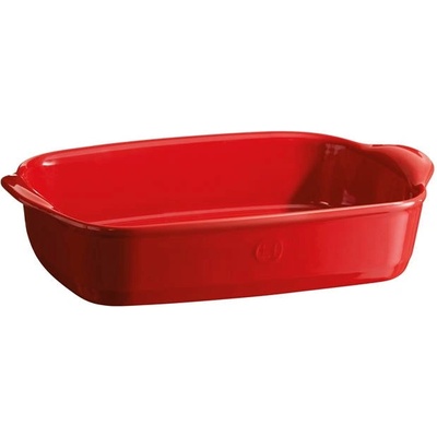 Emile Henry 30 х 19 см малка червена керамична правоъгълна тава emile henry