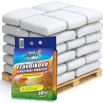 AGRO Jesenné trávnikové hnojivo 10 kg 80 ks
