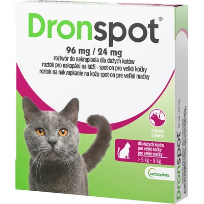 Dronspot spot-on Cat 96 / 24 mg 2 x 1,12 ml