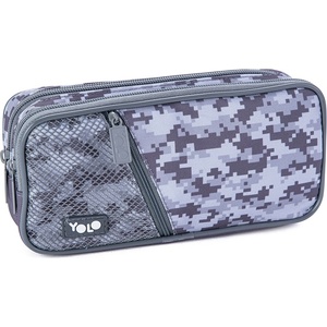 YOLO Несесер Yolo - Gray camoflauge, с 2 ципа (121274-165-76)