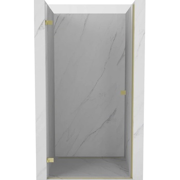 Mexen Lunar-B лява отваряема душ врата 45 см, прозрачна, златна - 832-045-000-50-00-L (832-045-000-50-00-L)