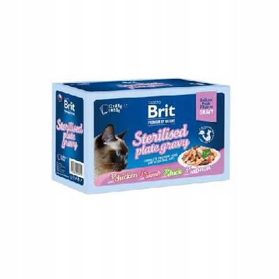 Brit Premium Cat Delicate Fillets in Gravy Family Plate Sterilised 12 x 85 g