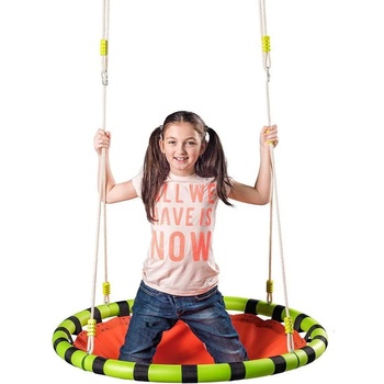 Image 1 of Woodyland Голяма кръгла люлка, оранжева - Woody