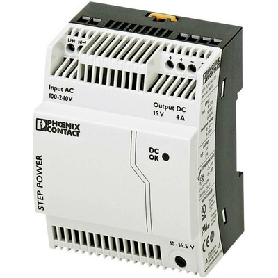 Phoenix Contact 2868619 síťový zdroj na DIN lištu 15 V/DC 4 A 60 W Počet výstupů:1 x Obsah 1 ks