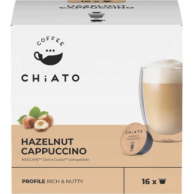CHiATO Kapsle do Dolce Gusto Hazelnut Cappuccino 16 ks – Hledejceny.cz