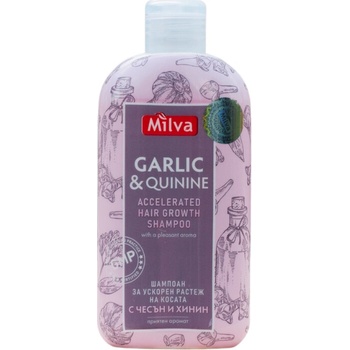 Milva Šampón s cesnakom a chinínom pre zrýchlený rast vlasov 200 ml