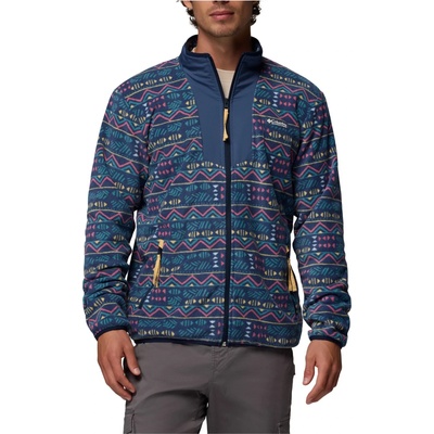 Columbia Мъжко поларено яке Columbia Sequoia Grove Printed Full Zip Fleece jacket - Dark Mountain / Horizons - размер XXL (005-6149-0615)