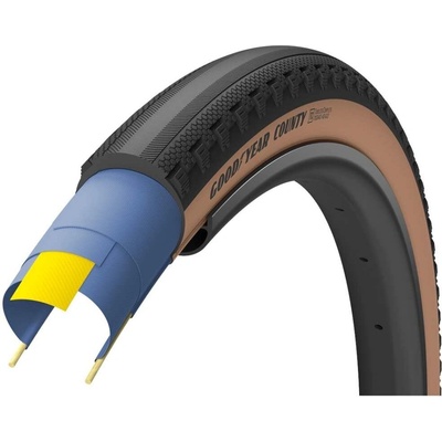 Rubber Kinetics Corp. County, Ultimate Tubeless Complete, Black/Tan Varianta: 700x35