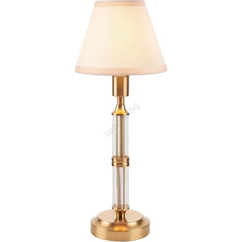 Endon Lighting 114849 - LED Димируема акумулаторна настолна лампа MORTON LED/1, 5W/5V месинг/бежов (EN0069)