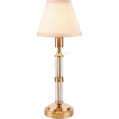 Endon Lighting 114849 - LED Димируема акумулаторна настолна лампа MORTON LED/1, 5W/5V месинг/бежов (EN0069)