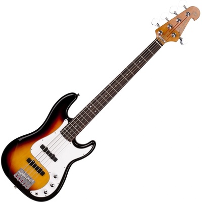 SX SPB62+/5 3-Tone Sunburst 5-струнна бас китара
