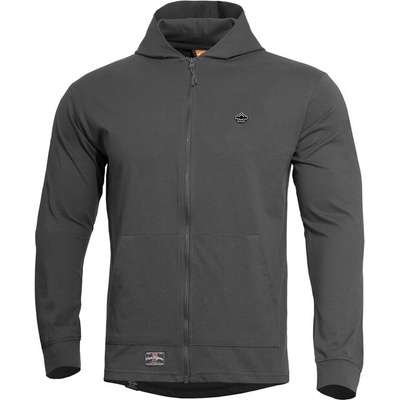 Pentagon pánska mikina s kapucňou Agis Ring Spun Cinder Grey