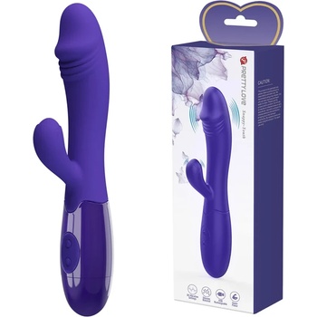 Вибратор с клитор стимулатор, презареждаем, 19см. - Snappy Youth (DEBRA01608)