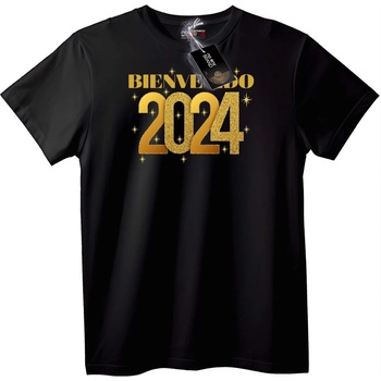 NOONEBRAND Тениска Добре дошла 2024 - L, Black