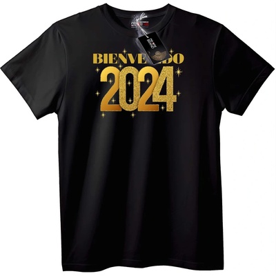 NOONEBRAND Тениска Добре дошла 2024 - L, Black