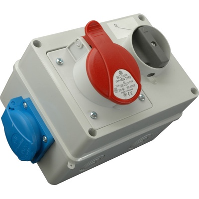 CB Elektro 16A/400V/4P+1x250V vyp. neistená IP44 - VZS 164