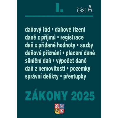 Zákony I. A / 2025 - Daňové zákony - Poradce s.r.o.
