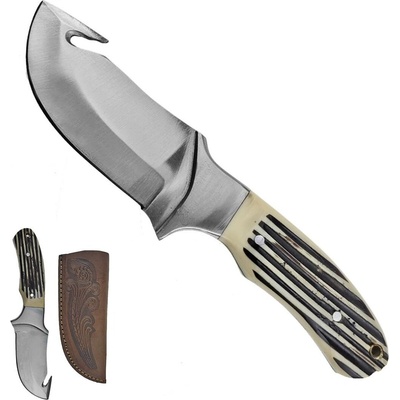 PAK Masivní s hákem HEAVY GUT s koženým pouzdrem 10,5 cm 28C-103