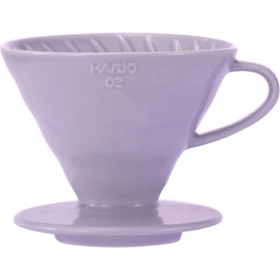 HARIO Dripper Hario V60-02 keramický + 40 filtrov - Лилаво (VDC-02-PU-BB)