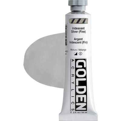 Golden Artist Colors Heavy Body АКРИЛНА боя Iridescent Silver (Fin) 59 ml 1 бр (0004025-2)