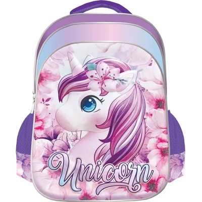 S-Cool Ученическа раница S-COOL Unicorn, 3Д, LED светлини, 25 л