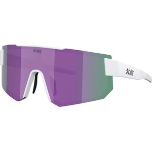 Bliz Очила за колоездене Bliz P005S Mirror S3 Cycling glasses - Matte White / Smoke / Purple Mirror - размер One Size (205-7479-0111)