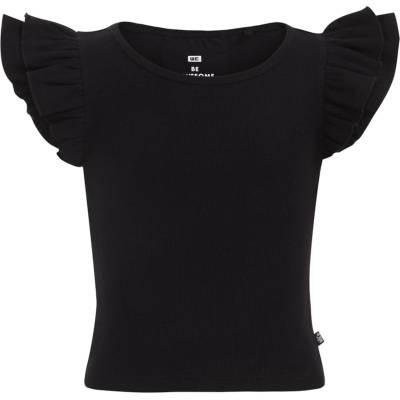 WE Fashion Тениска черно, размер 170-176