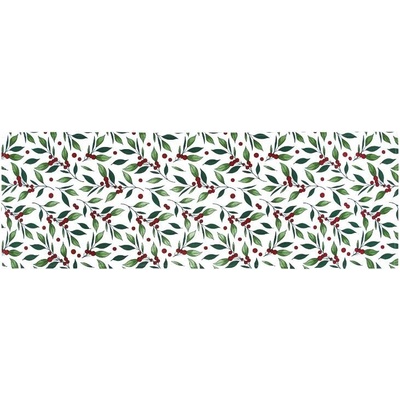 SCANquilt prostírání Dekoro Bobule zelenočervená běhoun delší strana 100-170cm