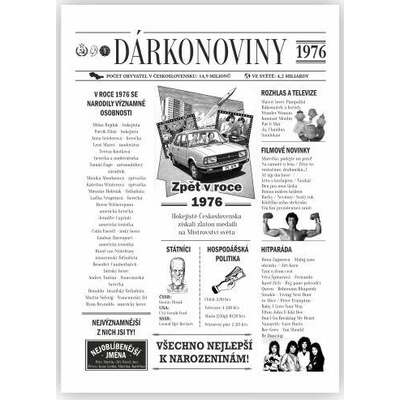 Dárkonoviny z roku 1976 originální retro přání