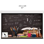 Screenline Моторизиран прожекционен екран за стена/таван Screenline SLIM Home Vision, 215 x 120 (97"), 16: 9, бял, стенен превключвател (SL-SL215DHV) Прожекционни екрани