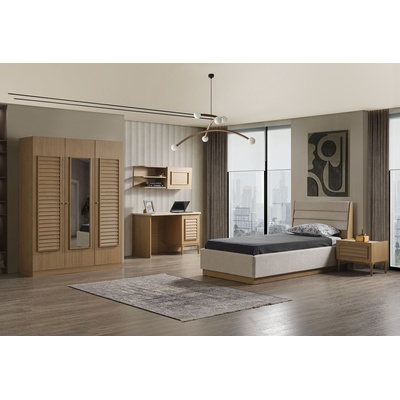 Baymob Mobilya Комплект за обзавеждане на юношеска стая hera с трикрилен гардероб