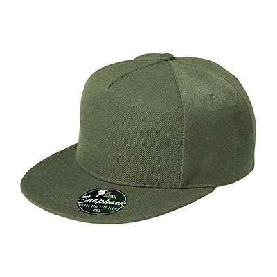 Malfini 5P-09 Rap khaki retro plast. klip rovný kšilt