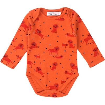 Body dojčenské BIO bavlna Minoti Simba oranžová