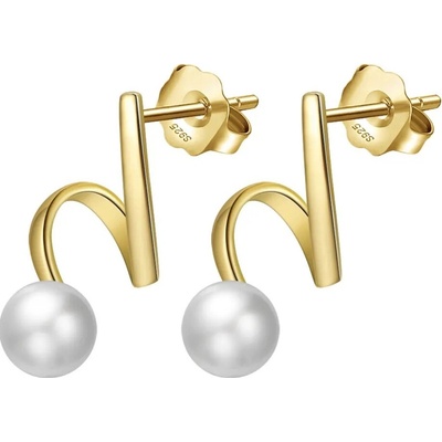 Majya Strieborné náušnice SADIE pozlátené 11688