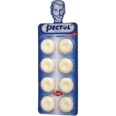 PECTOL Eucalyptový drops s vitaminem C v blistru 8 ks