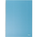 Esselte Colour "Breeze", тетрадка със спирала, A4, карирана, синя (628476)