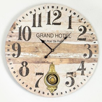 EUROLAMP Стенен часовник 1xAA Ø 58, 2 см бежов (EU0550)