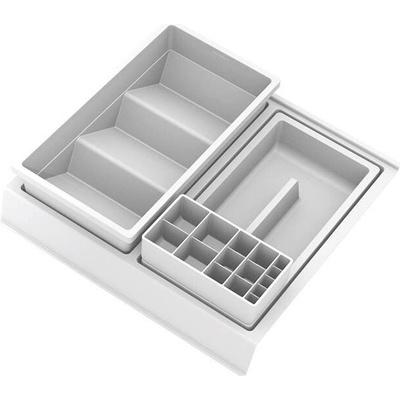 GOLLINUCCI Koupelnový organizér s přísl. pro hloubku 350 mm, bílá 308x322x90