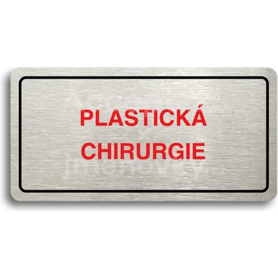 ACCEPT Piktogram PLASTICKÁ CHIRURGIE - stříbrná tabulka - barevný tisk